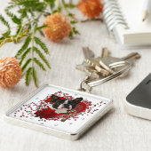 Valentijnse  - Sleutel voor Mijn hart - Boston Ter Sleutelhanger (Zijkant)