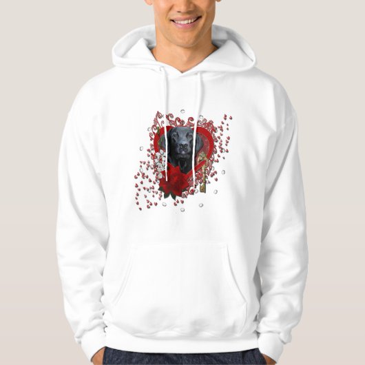 Valentijnse - Sleutel voor Mijn hart - Labrador - Hoodie (Voorkant)