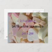 valentijnse snoep bruiloft met uitzondering van de aankondigingskaart (Voorkant / Achterkant)