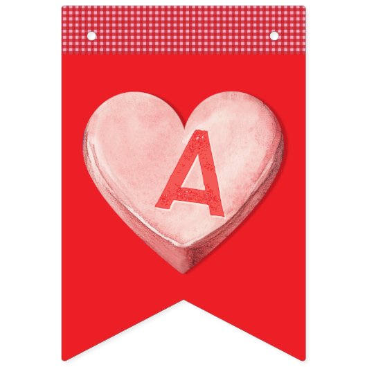 Valentijnse Snoep bunting banner (Derde vlag)