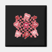 Valentijnse Snoep Tandarts Hygiëniste Tandarts Co Magneet (Voorkant)