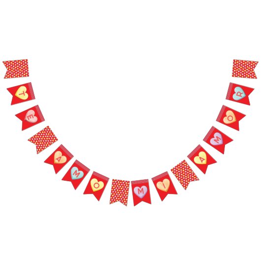 Valentijnse Snoep Te Amo Mi Amore bunting banner (Alle)