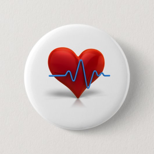 Valentijnse speciale kleding ronde button 5,7 cm (Voorkant)
