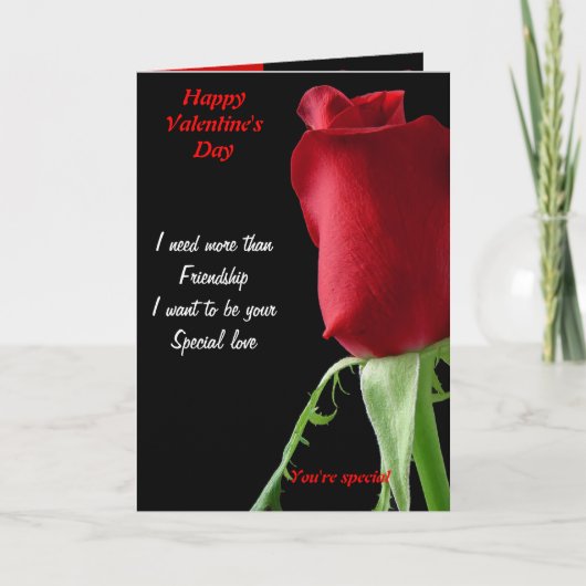 Valentijnse speciale liefde feestdagen kaart (Voorkant)
