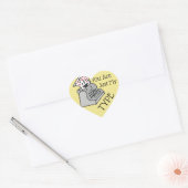 Valentijnse  spenderen nieuwheid Je bent gewoon mi Hart Sticker (Envelop)