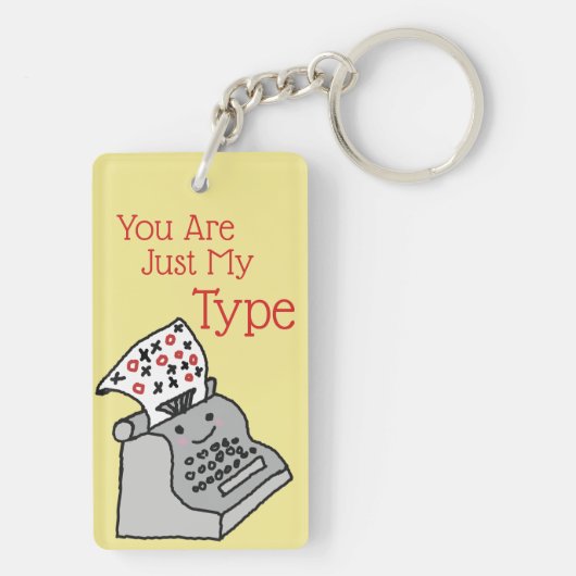 Valentijnse  spenderen nieuwheid Je bent gewoon mi Sleutelhanger (achterkant)