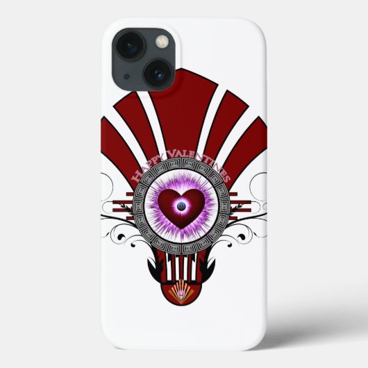 Valentijnse Star Burst iPad-draagtas Case-Mate iPhone Case (Achterkant)