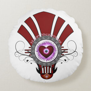 Valentijnse Star Burst Round Pillow Rond Kussen