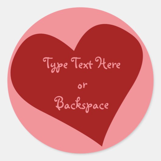 Valentijnse sticker ik hou van jou sticker persona (Voorkant)