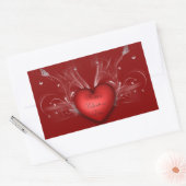 Valentijnse Stickers/hart Rechthoekige Sticker (Envelop)