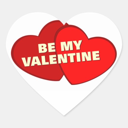 Valentijnse Stickers Vierkant (Voorkant)