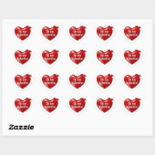 Valentijnse Stickers Vierkant (Vel)
