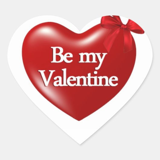 Valentijnse Stickers Vierkant (Voorkant)