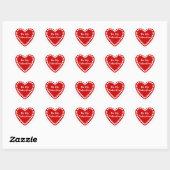 Valentijnse Stickers Vierkant (Vel)