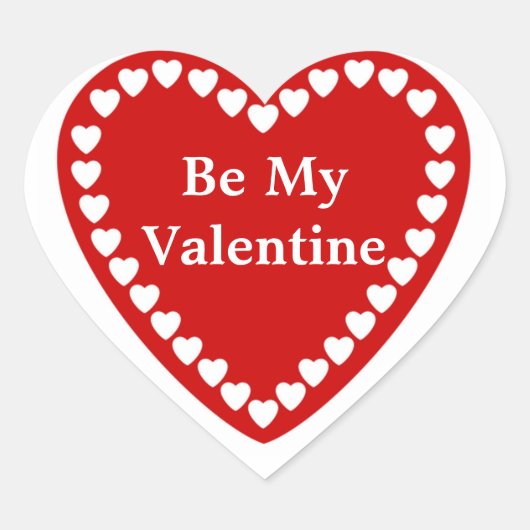 Valentijnse Stickers Vierkant (Voorkant)