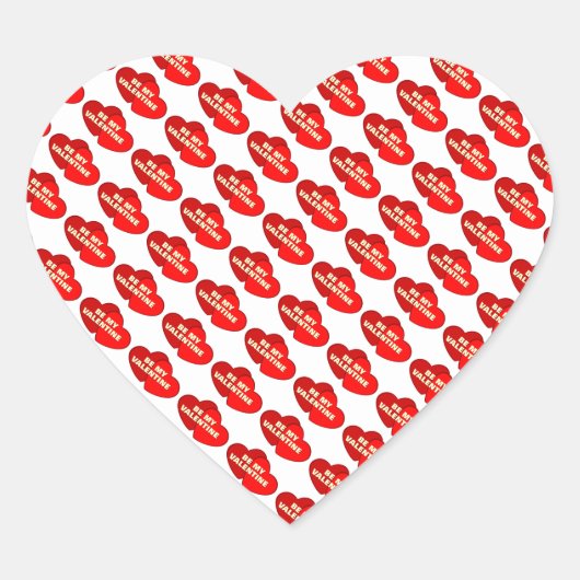 Valentijnse Stickers Vierkant (Voorkant)