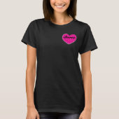 Valentijnse Stippen Bunco Heart met dobbelstenen T-shirt (Voorkant)