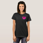 Valentijnse Stippen Bunco Heart met dobbelstenen T-shirt (Voorkant volledig)