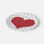 Valentijnse Stippen van Glitter Sweeter Birthday Papieren Bordje (Gekanteld)