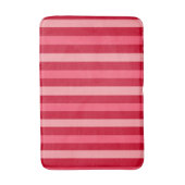 Valentijnse  Strepen van Rood en Roze Badmat (Voorkant Verticaal)