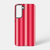 Valentijnse  Strepen van Rood en Roze Samsung Galaxy Hoesje (Achterkant)