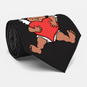 Valentijnse Stropdas Valentijnse rode cupid nikker (Opgerold)