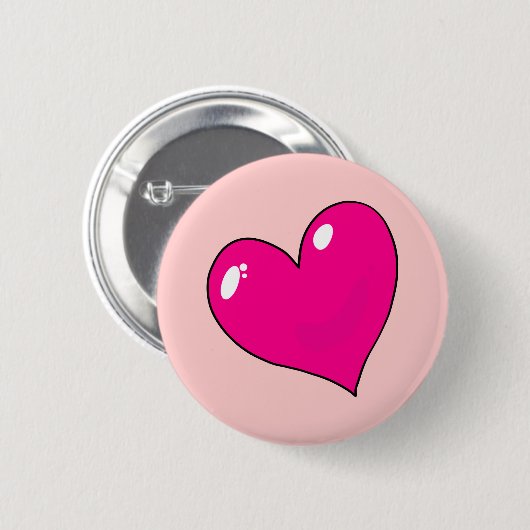 Valentijnse stutten ronde button 5,7 cm