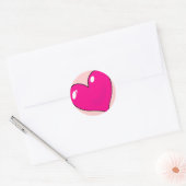 Valentijnse stutten ronde sticker (Envelop)