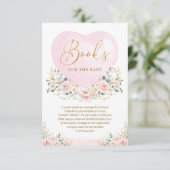 Valentijnse Sweetheart Bloemen voor Baby Girl Informatiekaartje (Staand voorkant)