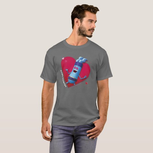 Valentijnse T-Shirt voor Aquarius (Voorkant volledig)