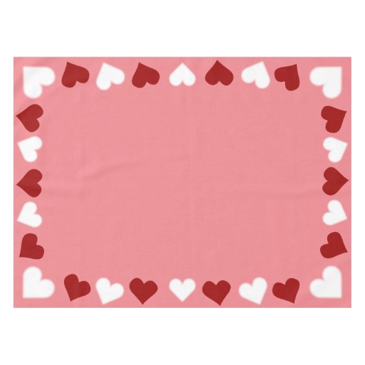 Valentijnse tablecloth Custom Valentijns Decor Tafelkleed (Voorkant (Horizontaal))