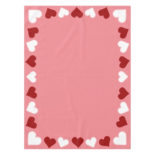 Valentijnse tablecloth Custom Valentijns Decor Tafelkleed (Voorkant)