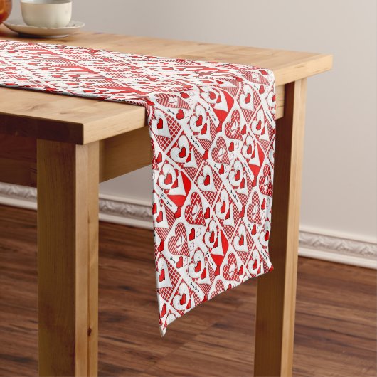 Valentijnse tablecloth Runner Korte Tafelloper (Voorbeeld)