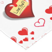 Valentijnse tablecloth Runner Korte Tafelloper (Hoek)