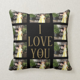 Valentijnse Tien Foto Collage Ik hou van je Kussen