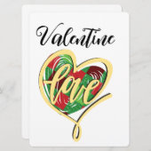 VALENTIJNSE UITGAVE FEESTDAGENKAART (Voorkant / Achterkant)