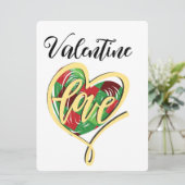 VALENTIJNSE UITGAVE FEESTDAGENKAART (Staand voorkant)