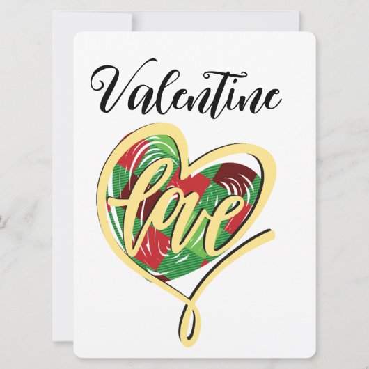 VALENTIJNSE UITGAVE FEESTDAGENKAART (Voorkant)