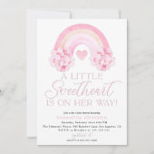 Valentijnse Uitnodiging, Lieverd Baby shower Kaart (Voorkant)