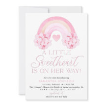 Valentijnse Uitnodiging, Lieverd Baby shower Kaart