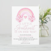 Valentijnse Uitnodiging, Lieverd Baby shower Kaart (Staand voorkant)