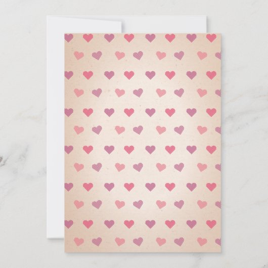 Valentijnse uitnodigingen tot het indienen van Bab (Achterkant)