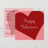 Valentijnse uitvindingen persoonlijke liefdesKaart Kaart (Voorkant / Achterkant)