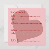 Valentijnse uitvindingen persoonlijke liefdesKaart Kaart (Achterkant)