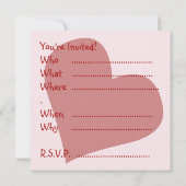 Valentijnse uitvindingen persoonlijke liefdesKaart Kaart (Achterkant)