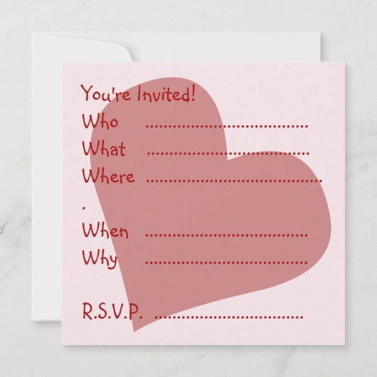 Valentijnse uitvindingen persoonlijke liefdesKaart Kaart (Achterkant)