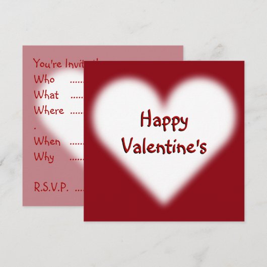 Valentijnse uitvindingen persoonlijke liefdesKaart Kaart (Voorkant / Achterkant)