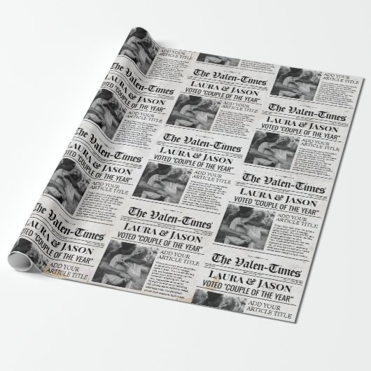 Valentijnse Unieke Verpakking Papier Koppels Kran (Uitgerold)