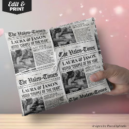 Valentijnse  Unieke Verpakking Papier Koppels Kran