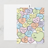 Valentijnse Valentijn oudere jongens in het klaslo Briefkaart (Voorkant / Achterkant)